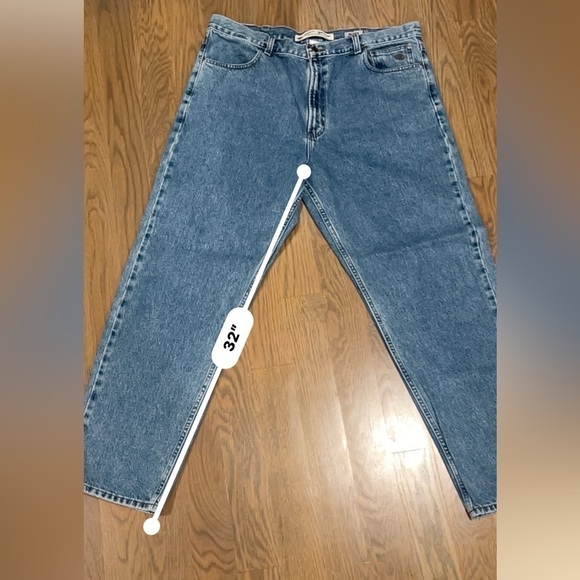 Harley-Davidson men’s original relaxed jeans - blue denim size 40x32 grunge y2k - Picture 6 of 7